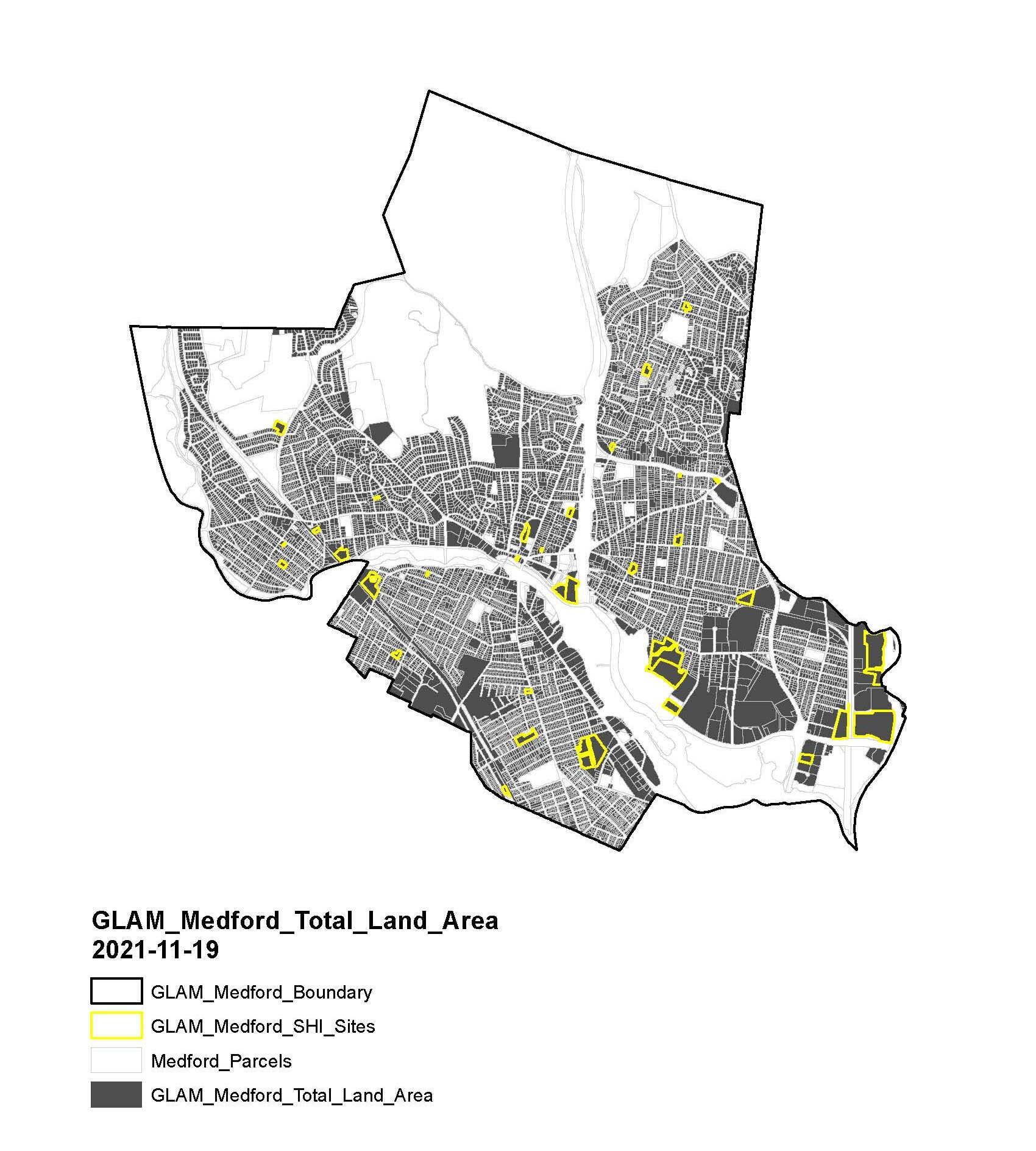 Map of development areas